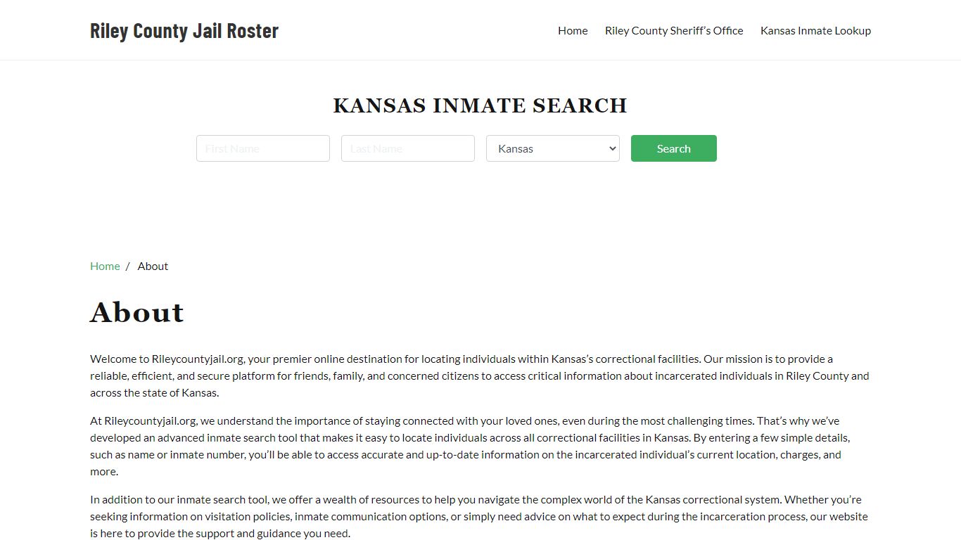 About - rileycountyjail.org
